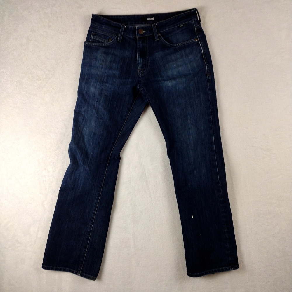 Mavi Josh Bootcut Jeans Mens Dark Wash Denim Pants RN 95767